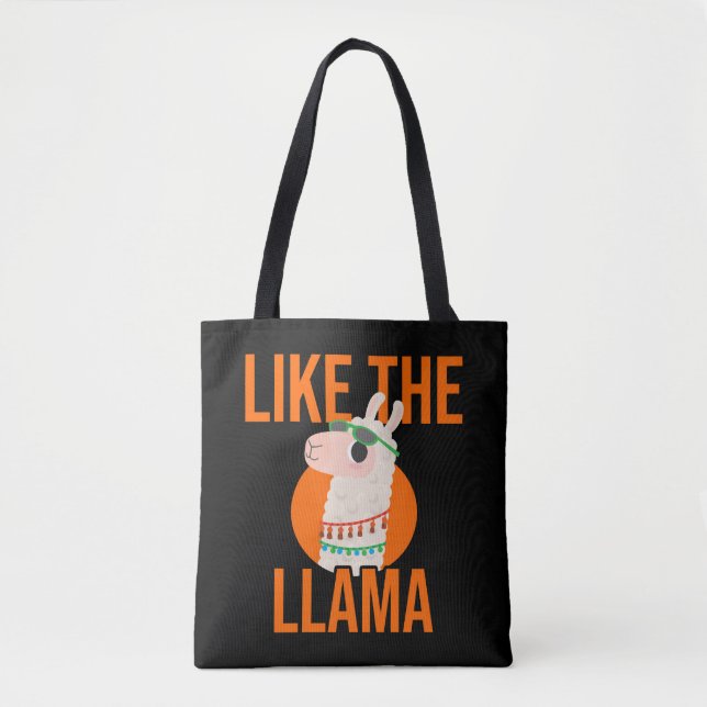 Tote Bag Llama Unicorn Lama tendances animaux dire cadeau (Devant)