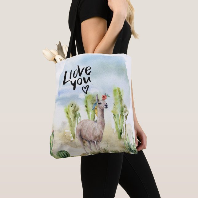 Tote Bag Llama Vous Aimez (De près)