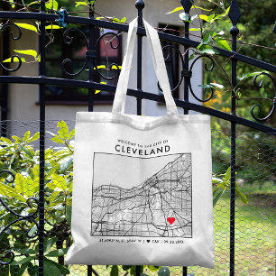 Tote Bag Localisateur d'amour Cleveland Accueil du Mariag