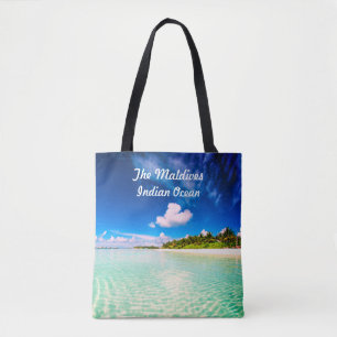 Tote Bag L'Océan Indien des Maldives de vue de l'eau de