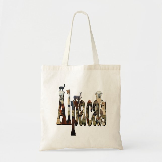 Tote Bag Logo Alpacas Avec Alpacas, (Devant)