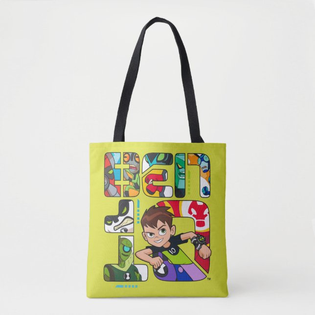 Tote Bag Logo Ben 10 Alien (Devant)