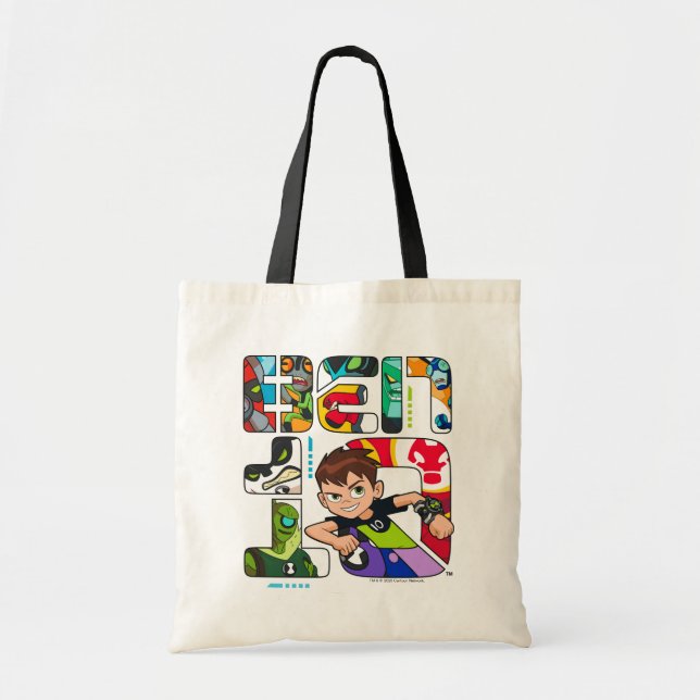 Tote Bag Logo Ben 10 Alien (Devant)