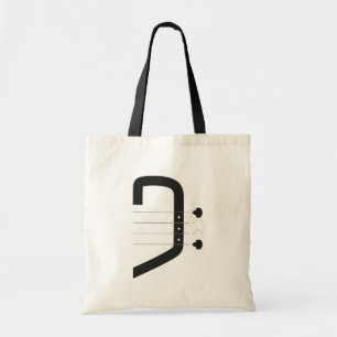 Tote Bag logo clé basse et guitare