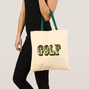 Tote Bag Logo de dimension golf vert,