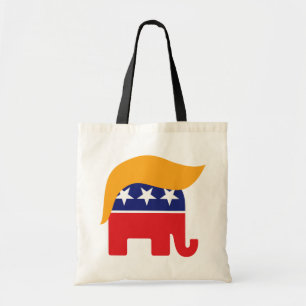 Tote Bag Logo de Donald Trump Hair GOP Elephant