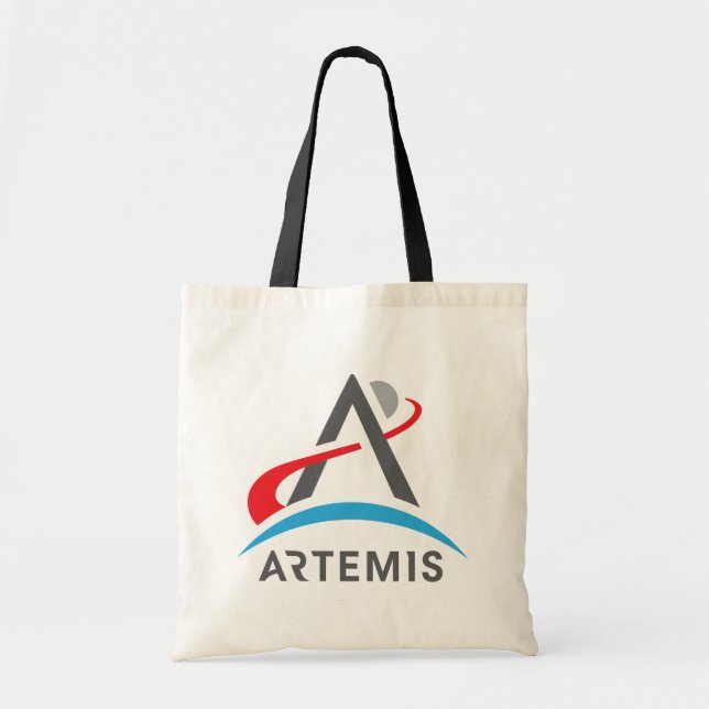 Tote Bag Logo de la NASA Artemis Eclipse Black Trim (Devant)