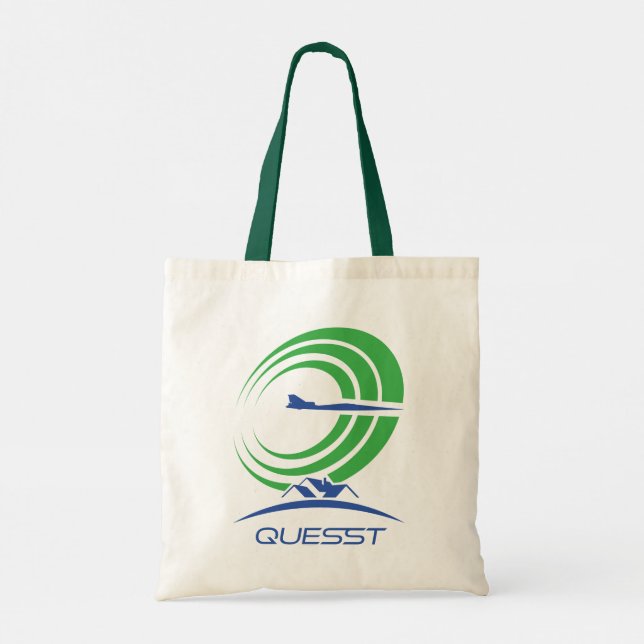 Tote Bag Logo de la NASA Quesst Supersonic Green Trim (Dos)