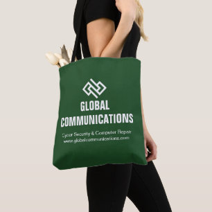 Tote Bag Logo de la technologie cybernétique de la société