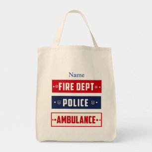 Tote Bag Logo de l'ambulance de la police des incendies Thu