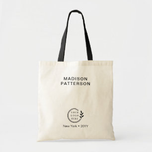 Tote Bag Logo de l'entreprise personnalisée Budget Nom pers