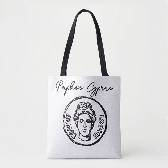 Tote Bag Logo de Paphos, Chypre (Devant)