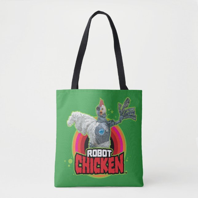 Tote Bag Logo de Robot Chicken Character (Devant)