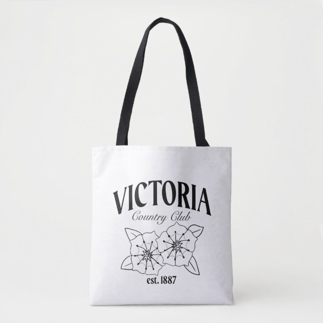 Tote Bag Logo de VCC par Haley - Noir (Devant)