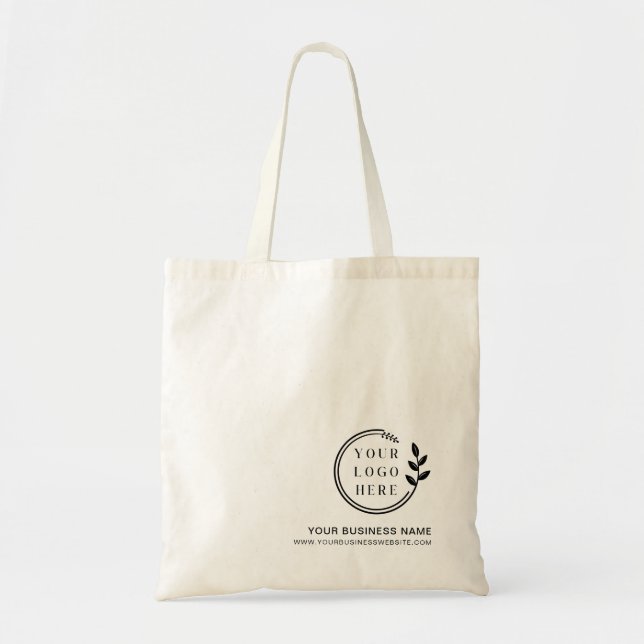 Tote Bag Logo d'entreprise personnalisé Budget d'entreprise (Devant)