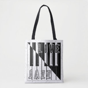 Tote Bag Logo d'illusion de jazz en direct