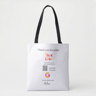 Tote Bag logo du site Web d'entreprise de révision Google s