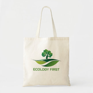 Tote Bag Logo écologie vert arbre du monde