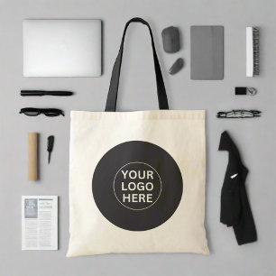 Tote Bag Logo gris l Professional Corporate Swag Circle