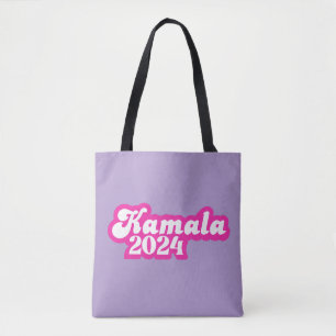 Tote Bag Logo Kamala Harris girly Pink 2024