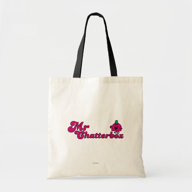 Tote Bag Logo Magenta M. Chatterbox (Devant)