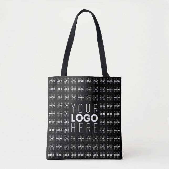Tote Bag Logo ou image Carrelé Motif Grand Centre Logo (Devant)