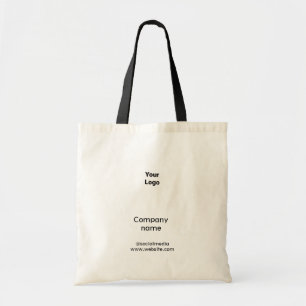 Tote Bag Logo personnalisé simple et élégant ici société g