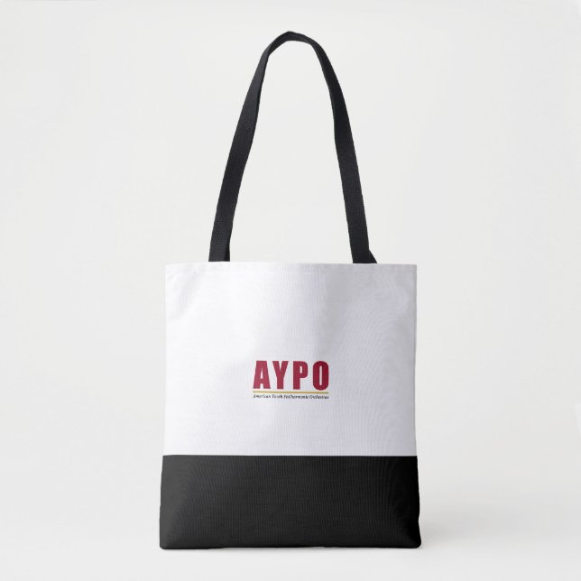Tote Bag Logo rouge AYPO Fourre-tout (Devant)