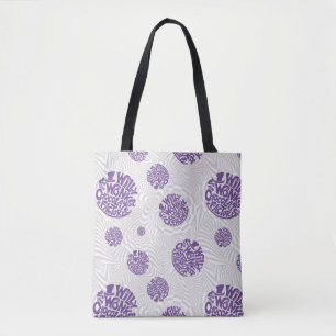 Tote Bag Logo Willy Wonka Psychedelic Graphisme