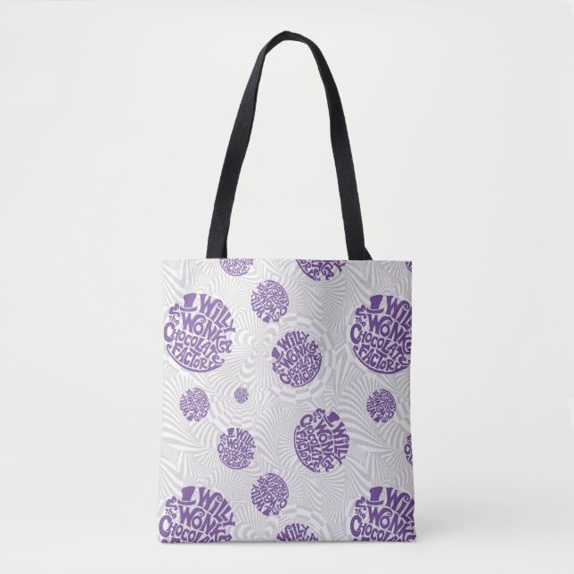 Tote Bag Logo Willy Wonka Psychedelic Graphisme (Devant)