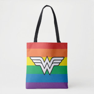 Tote Bag Logo Wonder Woman Rainbow