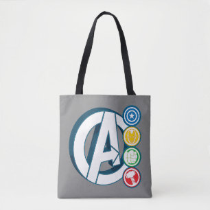Tote Bag Logos de personnages d'Avengers