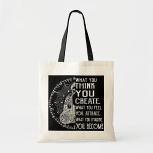 Tote Bag Loi D'Attraction Méditation Spirituelle Bouddha
