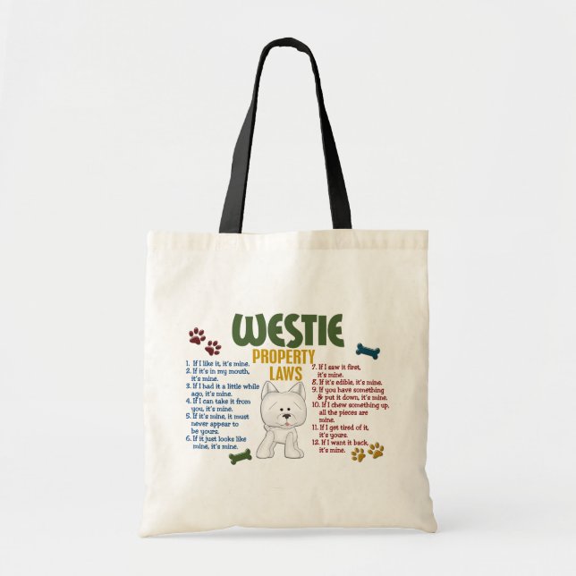 Tote Bag Lois 4 de propriété de Westie (Devant)