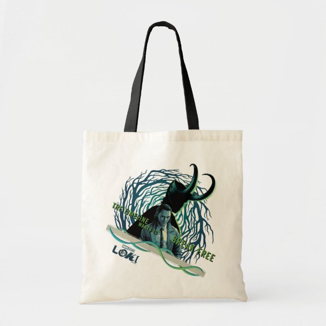 Tote Bag Loki - Le Timeline Veut Rompre Libre (Devant)