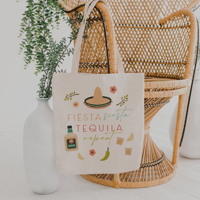 Tote Bag LOLITA Fiesta Siesta Tequila Répète Bachelorette (Créateur téléchargé)