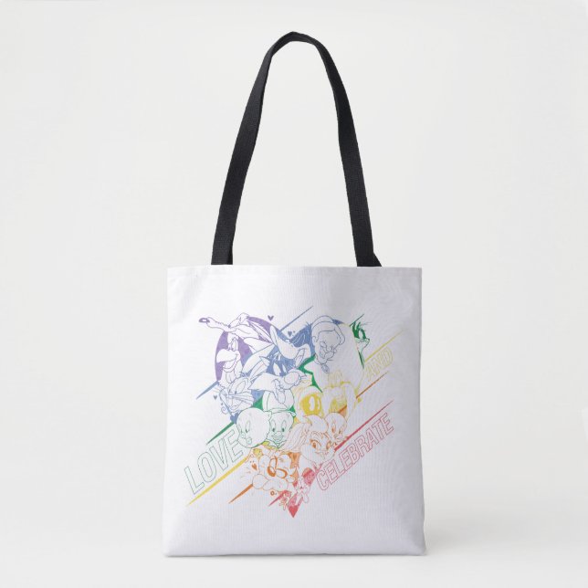 Tote Bag LOONEY TUNES™ - Amour et fête (Devant)