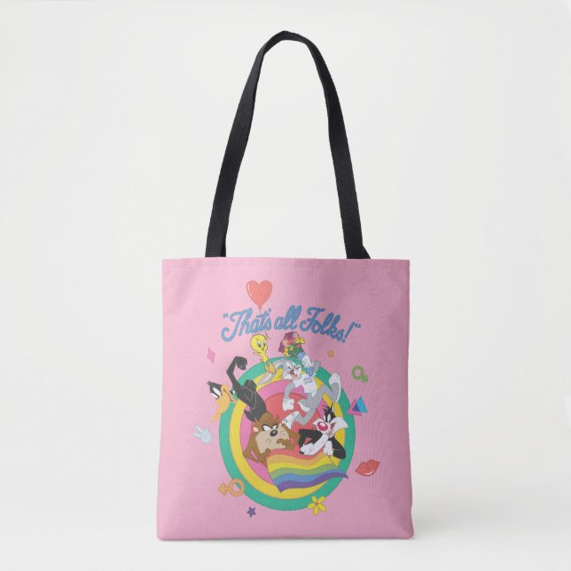 Tote Bag LOONEY TUNES™ - C'est tout le monde ! Pride Bullse (Devant)