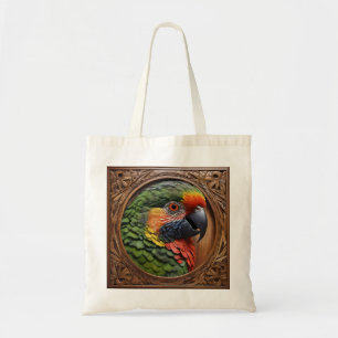 Tote Bag Lorikeet à arc-en-ciel australien encadré en bois,