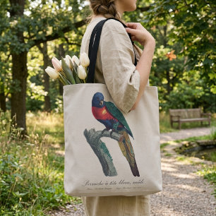 Tote Bag Loriquet arc-en-ciel mâle, Trichoglossus moluccanu