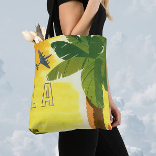 Tote Bag Los Angeles vintage, mission californienne avec un