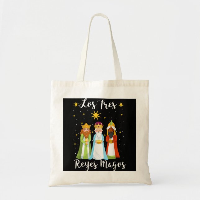 Tote Bag los tres reyes magos tee épiphanie jour trois sage (Devant)