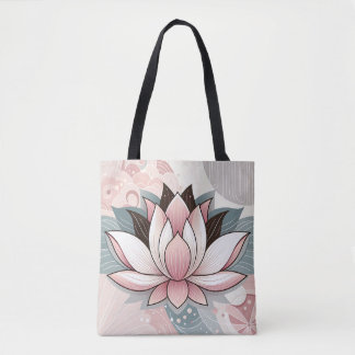 Tote Bag Lotus rose