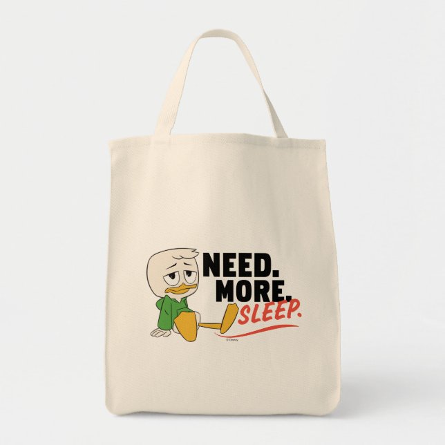 Tote Bag Louie Duck | Besoin. Plus. Dormir. (Devant)