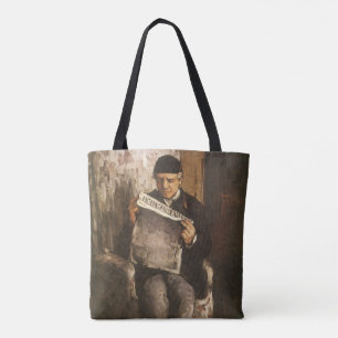 Tote Bag Louis Auguste Cezanne Père De L'Artiste Lecture