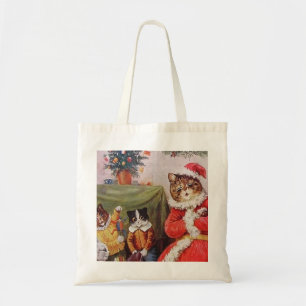 Tote Bag Louis Wain Christmas Cats Vintage Famille victorie
