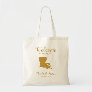 Tote Bag Louisiane Carte Destination Mariage Bienvenue Sac,