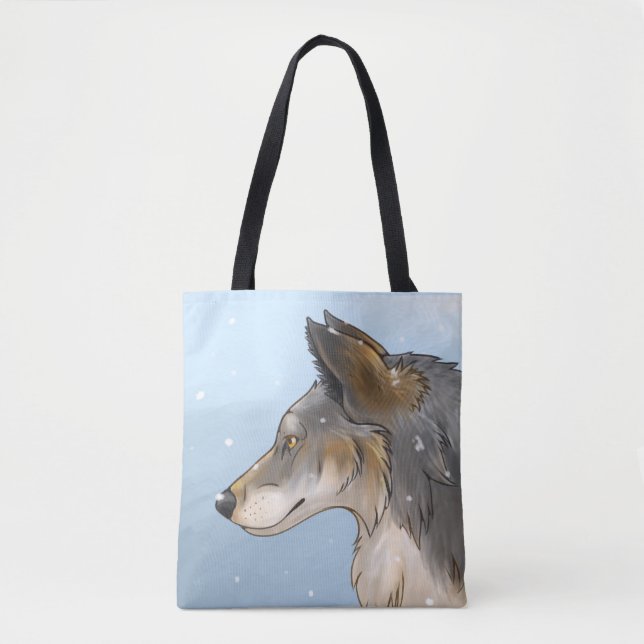 Tote Bag Loup du Nord-Ouest (Devant)