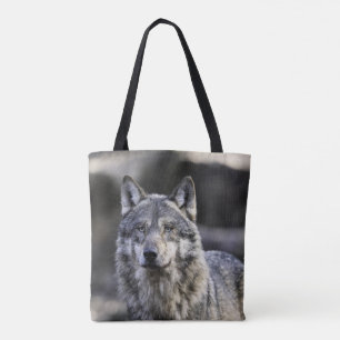 Tote Bag Loup gris