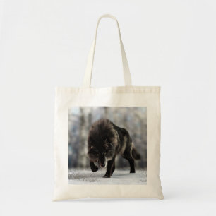 Tote Bag Loup noir en colère